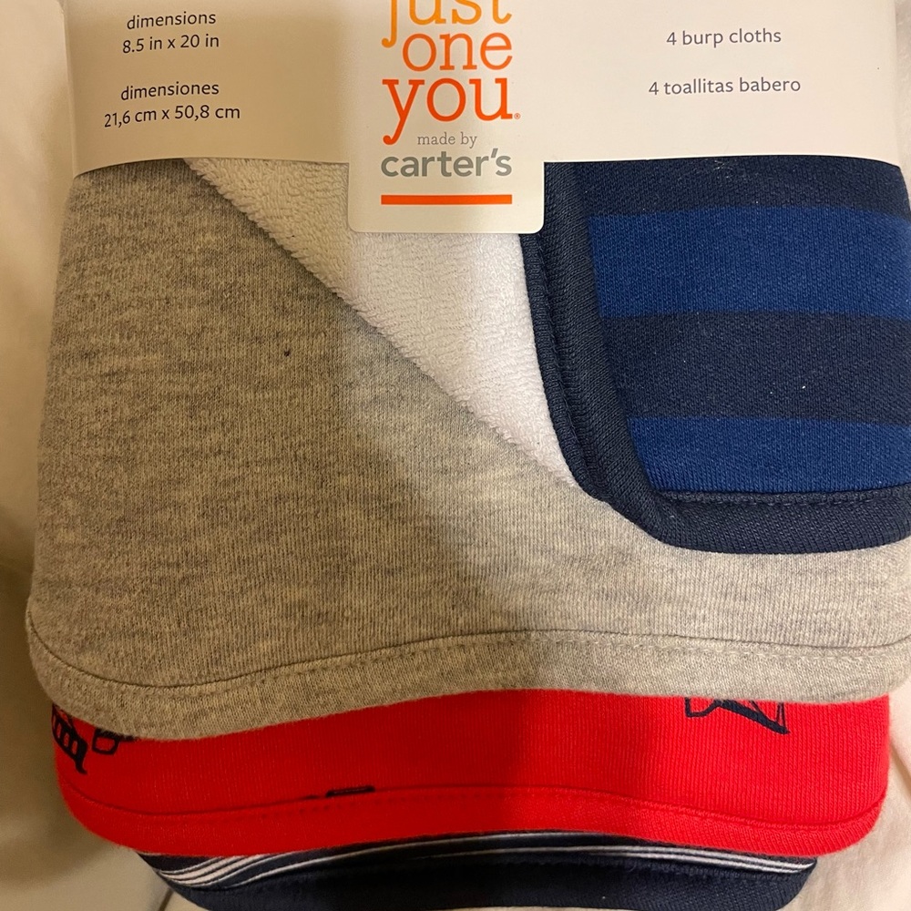 Burp rags by Carters